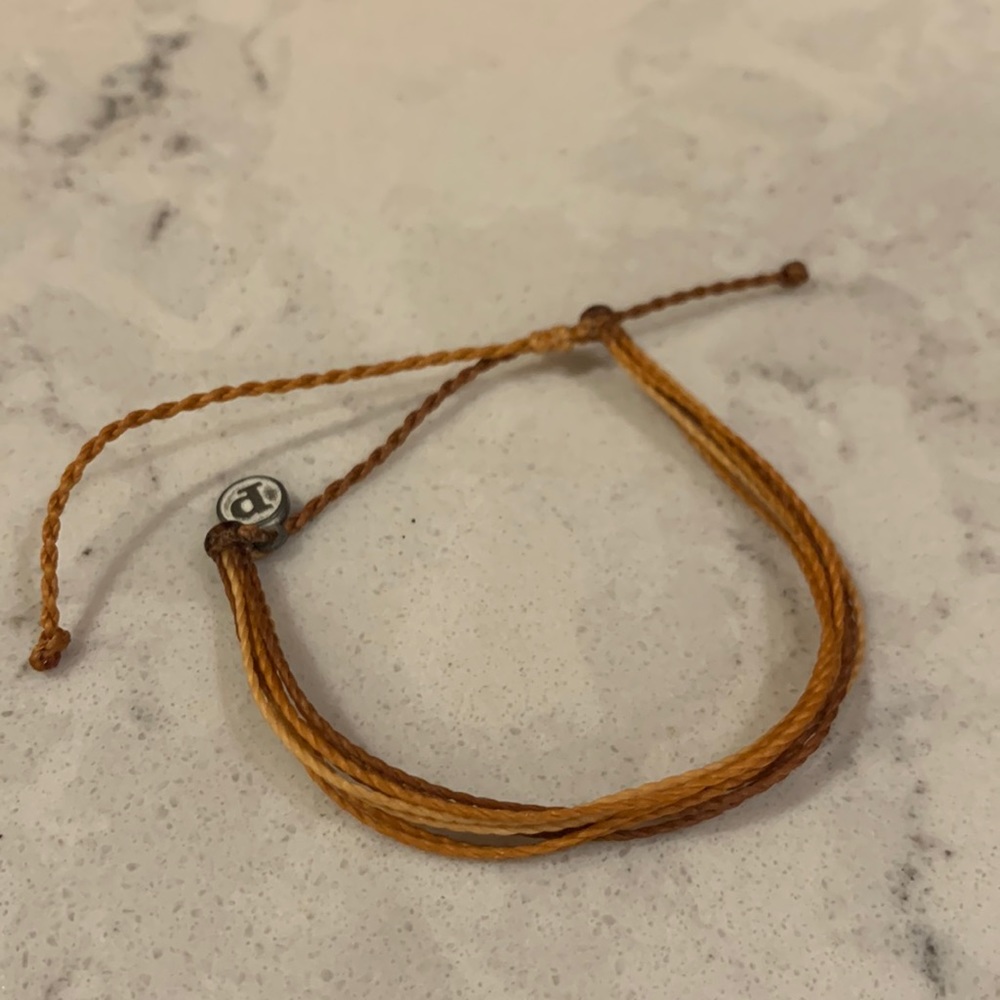 Pura Vida Bracelet - Tan and Brown